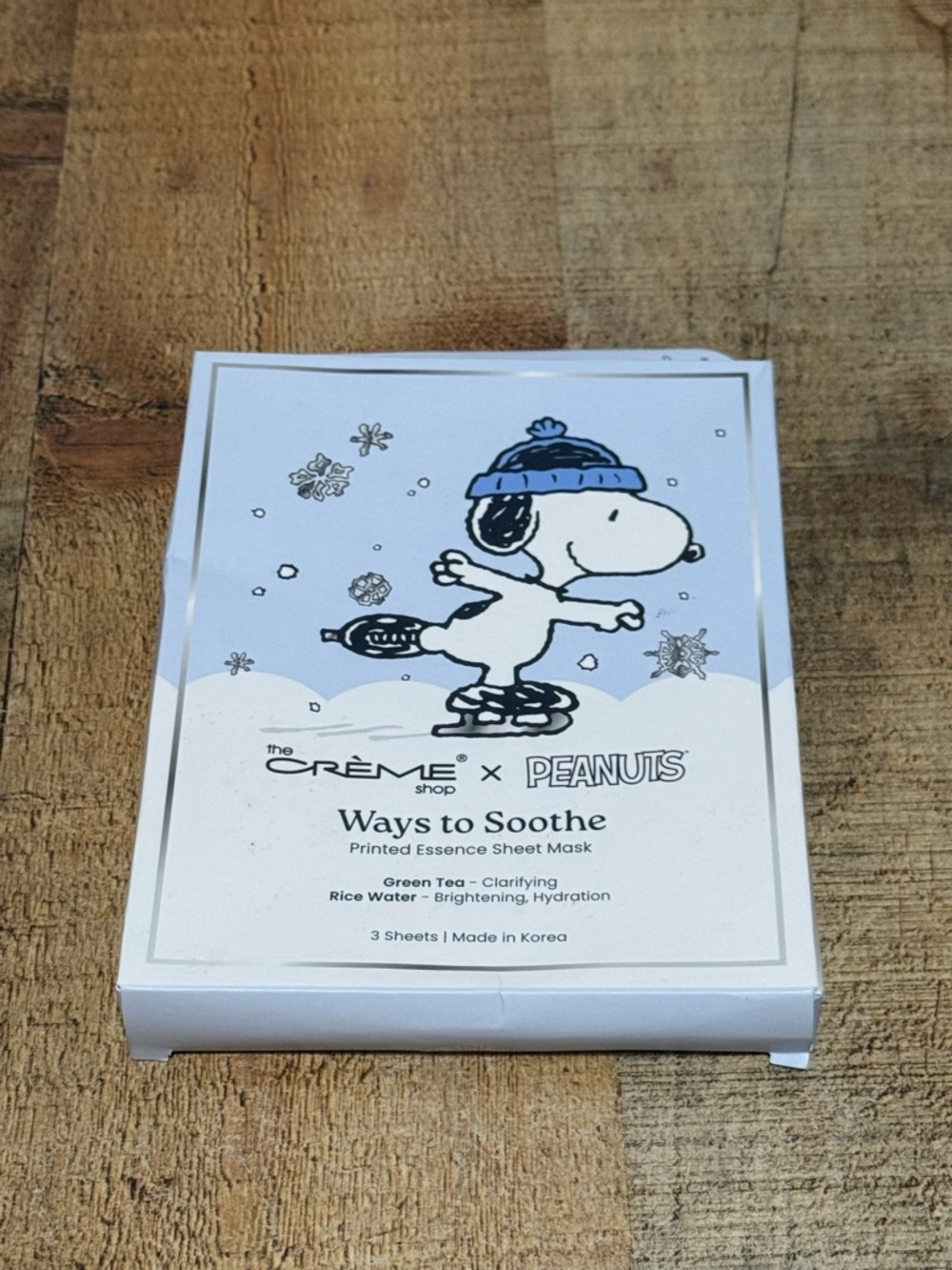 The Crème Shop x Peanuts Ways To Soothe Printed Essences Sheet Face Mask